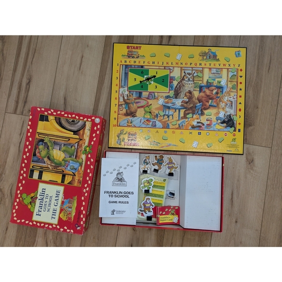 Vintage 1990s Franklin Goes to School Board Game - Picture 2 of 3